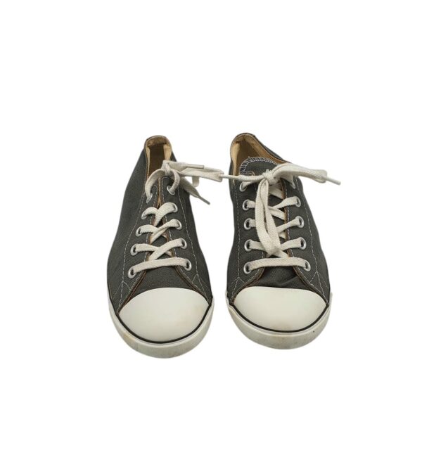 Tenisi dama Converse 38.5, material textil, gri - imagine 3