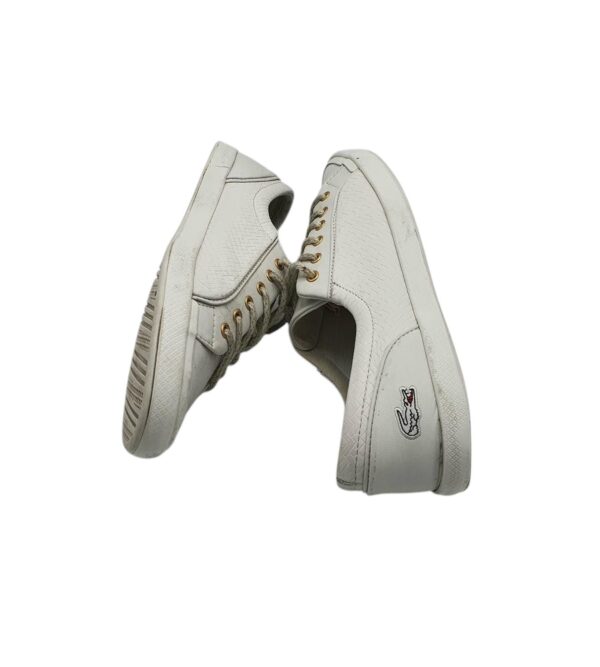 Tenisi dama Lacoste 39, piele, alb - imagine 4