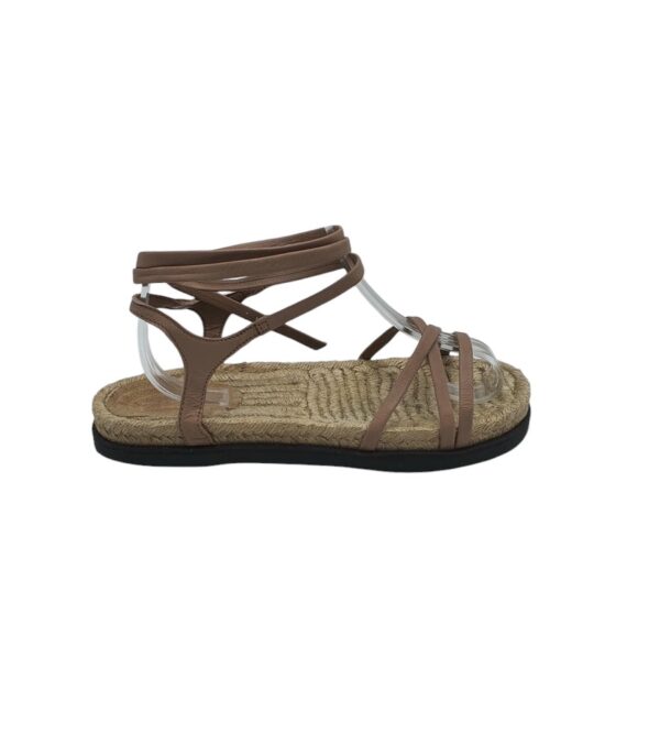 Sandale dama 40, piele, bej - imagine 1