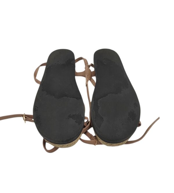 Sandale dama 40, piele, bej - imagine 5