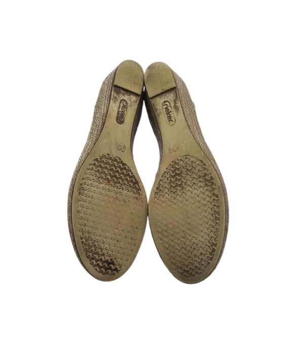 Sandale dama Rieker 39, imitatie de piele, gri - imagine 5