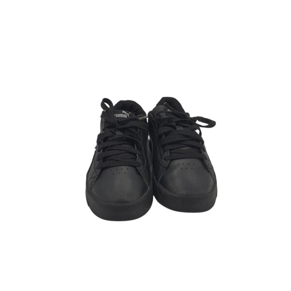 Adidasi dama Puma 37, imitatie de piele, negru - imagine 3