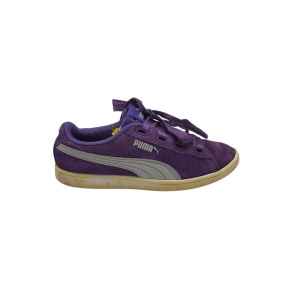 Adidasi dama Puma 35, piele intoarsa, mov - imagine 1
