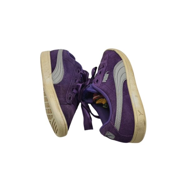 Adidasi dama Puma 35, piele intoarsa, mov - imagine 4