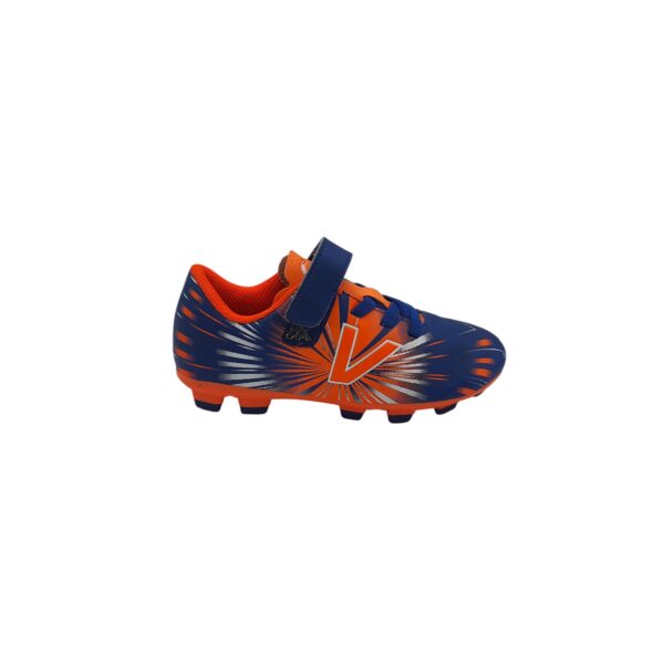 Adidasi copii Vty 31, imitatie de piele, albastru portocaliu - imagine 1
