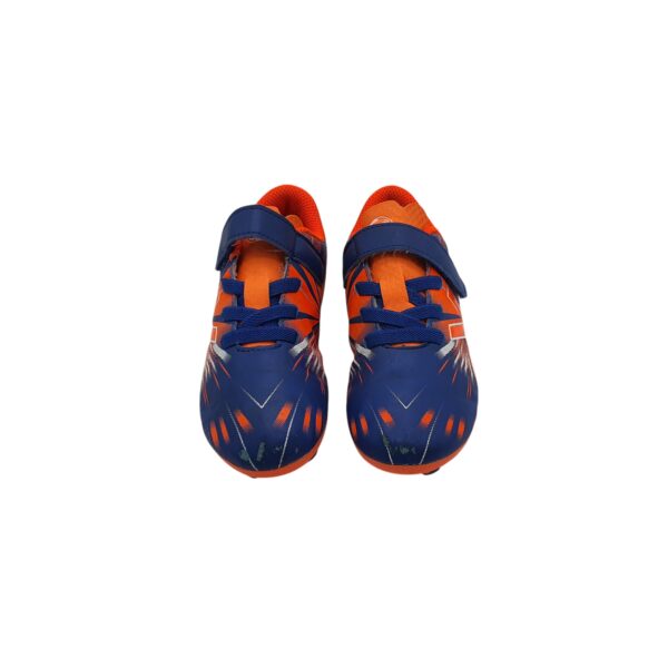 Adidasi copii Vty 31, imitatie de piele, albastru portocaliu - imagine 3