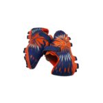 Adidasi copii Vty 31, imitatie de piele, albastru portocaliu - imagine 4