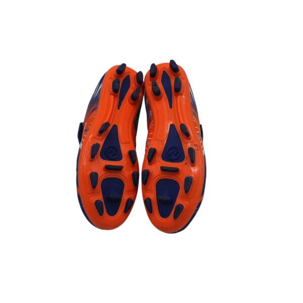 Adidasi copii Vty 31, imitatie de piele, albastru portocaliu - imagine 5