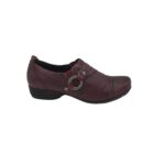 Pantofi dama Jana 39, piele, visiniu