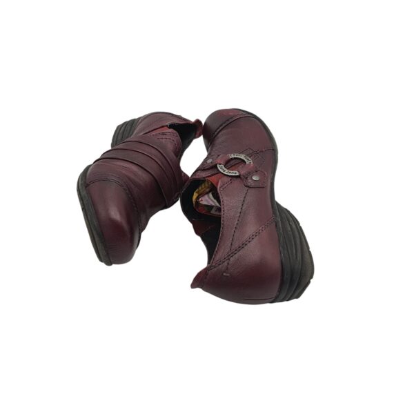 Pantofi dama Jana 39, piele, visiniu - imagine 4