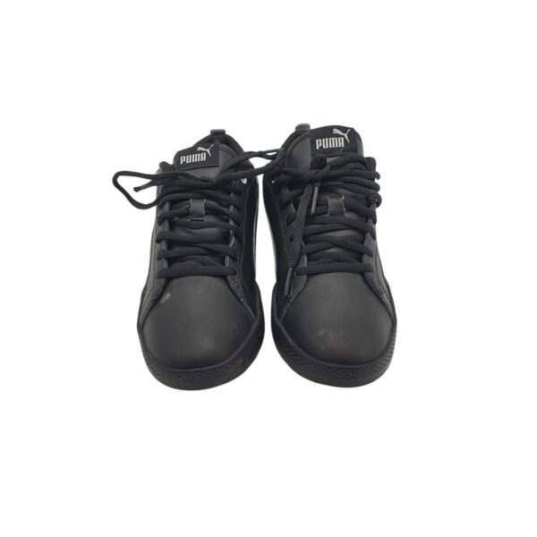 Adidasi dama Puma 37, imitatie de piele, negru - imagine 3