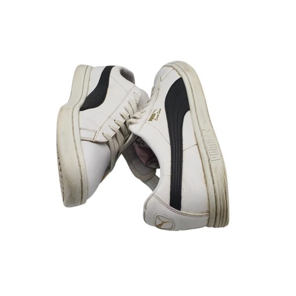Adidasi barbati Puma 44,5 ,imitatie de piele, alb negru - imagine 4