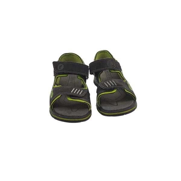 Sandale copii Ricosta 25, imitatie de piele, negru verde - imagine 3