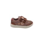 Adidasi copii Lilly & Dan 25, piele intoarsa, imitatie de piele, bej