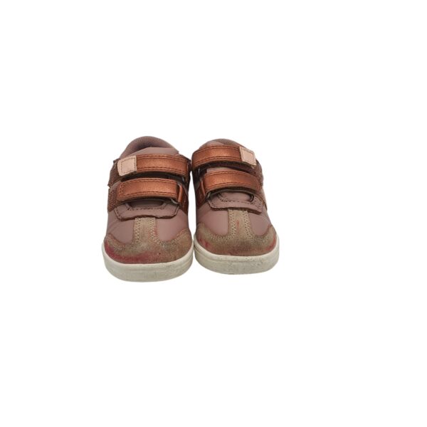 Adidasi copii Lilly & Dan 25, piele intoarsa, imitatie de piele, bej - imagine 3