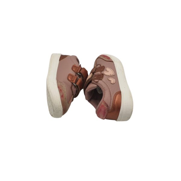 Adidasi copii Lilly & Dan 25, piele intoarsa, imitatie de piele, bej - imagine 4