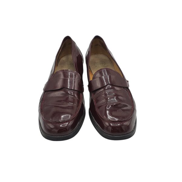 Mocasini dama CD 40, piele, imitatie de piele, visiniu - imagine 3