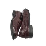 Mocasini dama CD 40, piele, imitatie de piele, visiniu - imagine 4