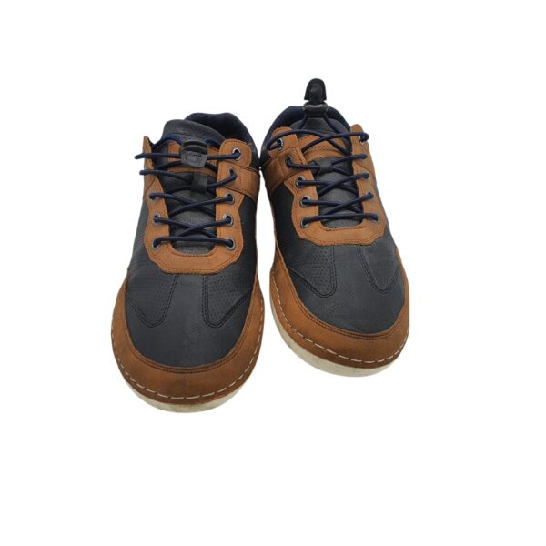 Adidasi barbati Tom Tailor 44, imitatie de piele, maro bleumarin - imagine 3