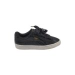 Adidasi dama Puma 37, imitatie de piele, negru
