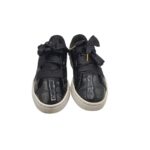 Adidasi dama Puma 37, imitatie de piele, negru - imagine 3