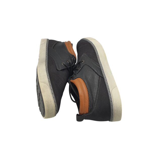 Adidasi barbati Livergy 43, imitatie de piele, negru - imagine 4