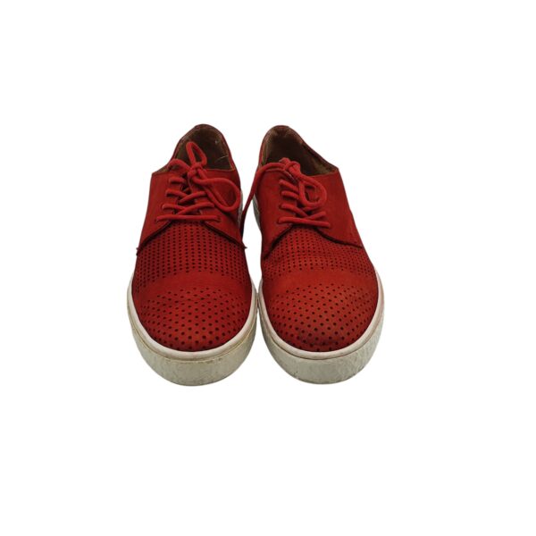 Tenisi dama Wojas 37, piele, rosu - imagine 3