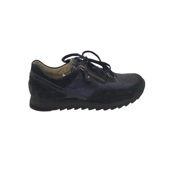 Adidasi dama Waldlaufer 40, piele, imitatie de piele ,albastru negru - imagine 1