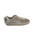 Adidasi dama Puma 39, piele intoarsa, gri