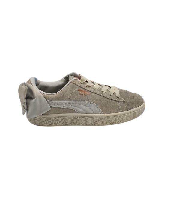 Adidasi dama Puma 39, piele intoarsa, gri - imagine 1