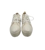 Tenisi dama Sport 36, material textil, imitatie de piele, alb - imagine 3
