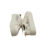 Tenisi dama Sport 36, material textil, imitatie de piele, alb - imagine 4