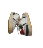 Adidasi dama Lacoste 38, material textil, piele intoarsa , piele, alb gri - imagine 4