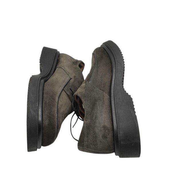 Pantofi barbati Charly 43, piele intoarsa, gri - imagine 4