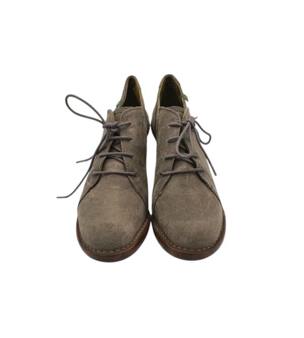 Pantofi dama El Naturalista 40, piele intoarsa, gri - imagine 3