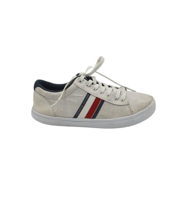 Tenisi barbati Tommy Hilfiger 41, material textil, alb - imagine 1