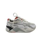 Adidasi barbati Puma 46 , imitatie piele ,material textil, alb gri