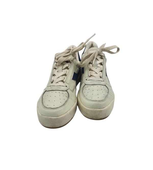Adidasi barbati Diadora 40, piele, imitatie de piele, alb albastru - imagine 3