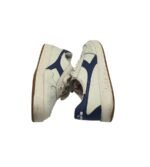 Adidasi barbati Diadora 40, piele, imitatie de piele, alb albastru - imagine 4