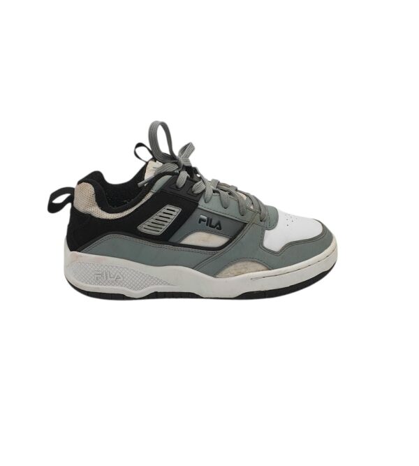 Adidasi barbati Fila 41, imitatie de piele, alb gri  negru - imagine 1