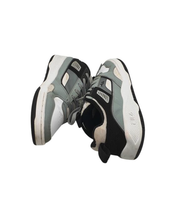 Adidasi barbati Fila 41, imitatie de piele, alb gri  negru - imagine 4