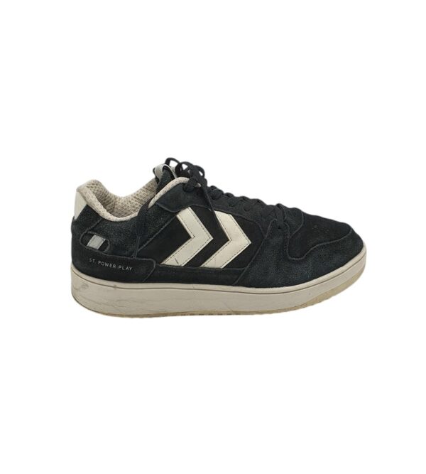 Adidasi barbati Hummel 46, piele intoarsa, negru - imagine 1