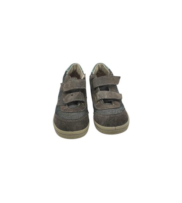 Adidasi copii Pepino 22, piele intoarsa, material textil, gri - imagine 3