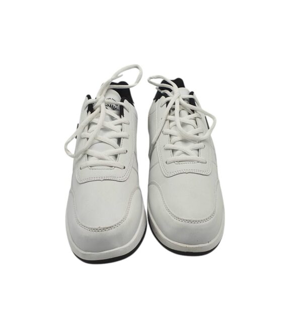 Adidasi barbati Fashion 45, imitatie de piele, alb - imagine 3