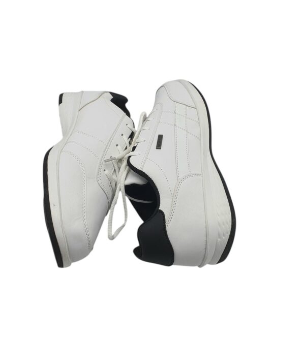 Adidasi barbati Fashion 45, imitatie de piele, alb - imagine 4