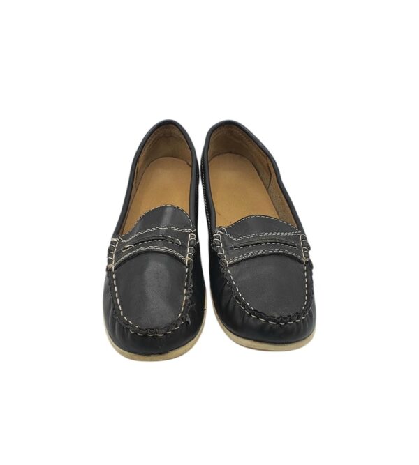 Mocasini dama 39, imitatie de piele, negru - imagine 3