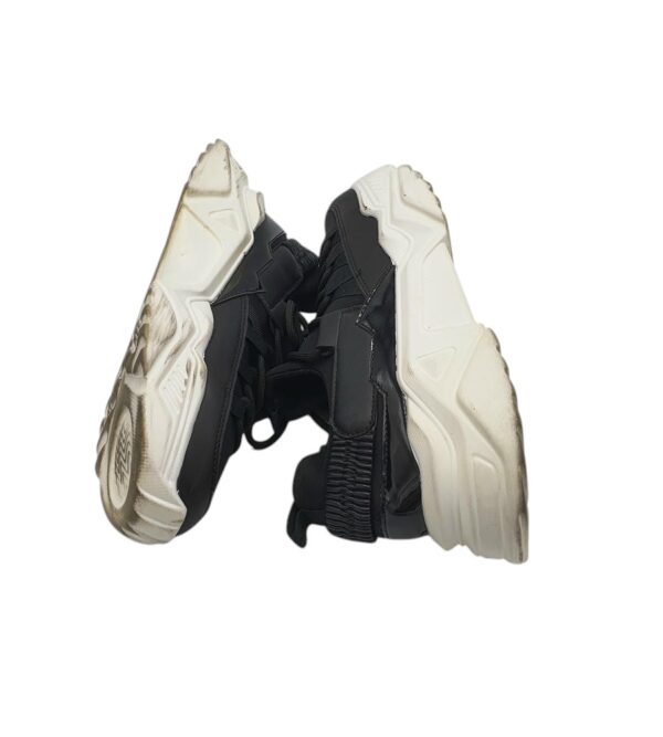 Adidasi dama 38, material textil, imitatie de piele, negru - imagine 4