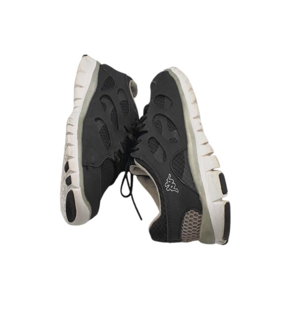 Adidasi dama Kappa 38, imitatie de piele, negru - imagine 4