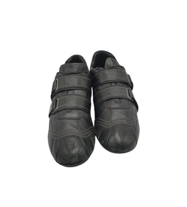 Adidasi barbati Am 43, piele, imitatie de piele, negru - imagine 3
