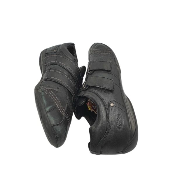 Adidasi barbati Am 43, piele, imitatie de piele, negru - imagine 4